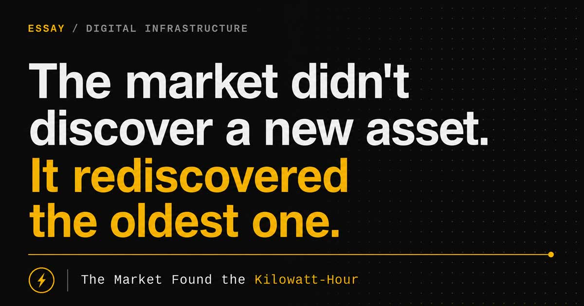 The Market Found the Kilowatt-Hour